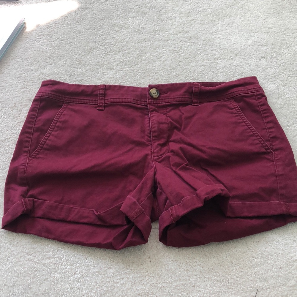 Ae burgundy shorts